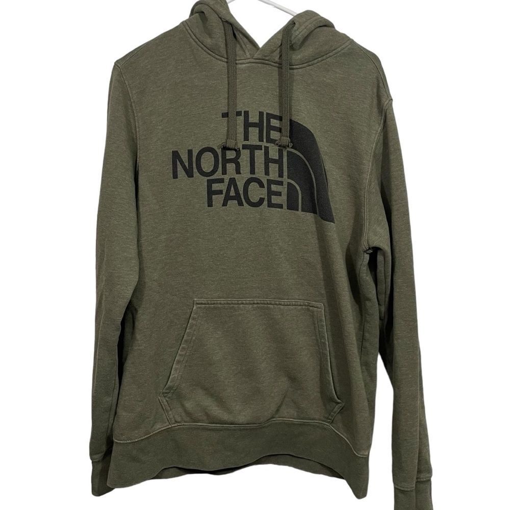 The North Face Olive Green Pullover Hoodie Sweatshirt